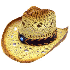 Chapéu cowboy com detalhes<br />Ref.: CH320<br />cx: 72