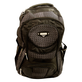 Mochila preta e cinza<br />Ref.: 8924<br />Cx: 36