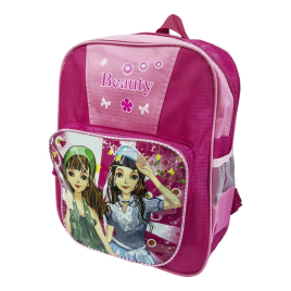 Mochila infantil BEAUTY c/ bolso frontal<br />Ref.: 8929<br />Cx: 60