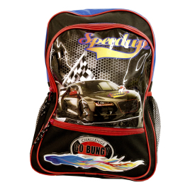 Mochila preta SPEEDY com carro <br />Ref.: B9842