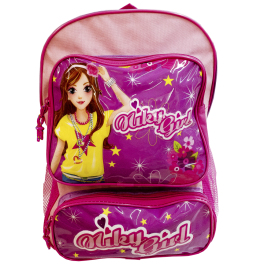 Mochila NIKY GIRL com bolsos frontais<br />Ref.: B9848